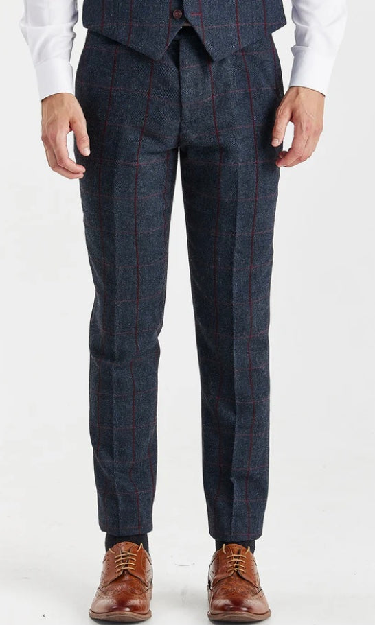 Paul Andrew Madrid navy trousers