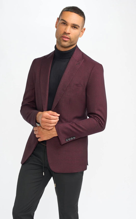 Cavani caridi wine blazer