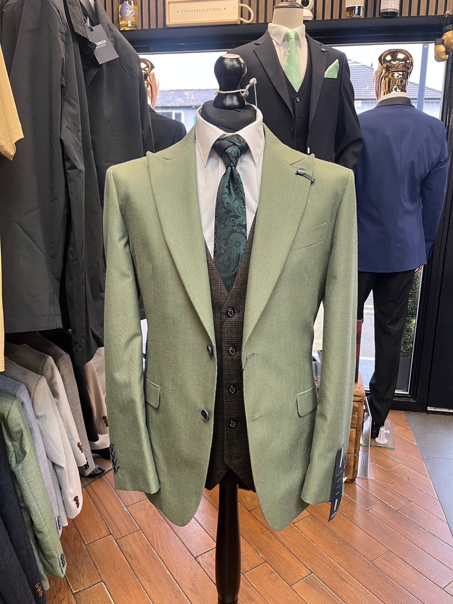 Cavani Cristo Green Blazer