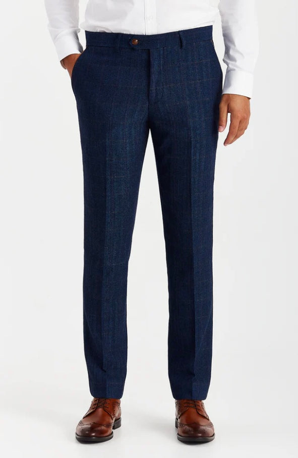 Paul Andrew Scott navy trousers