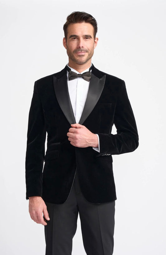 Cavani rose black blazer