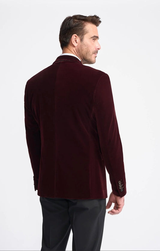 Cavani Rosa wine blazer