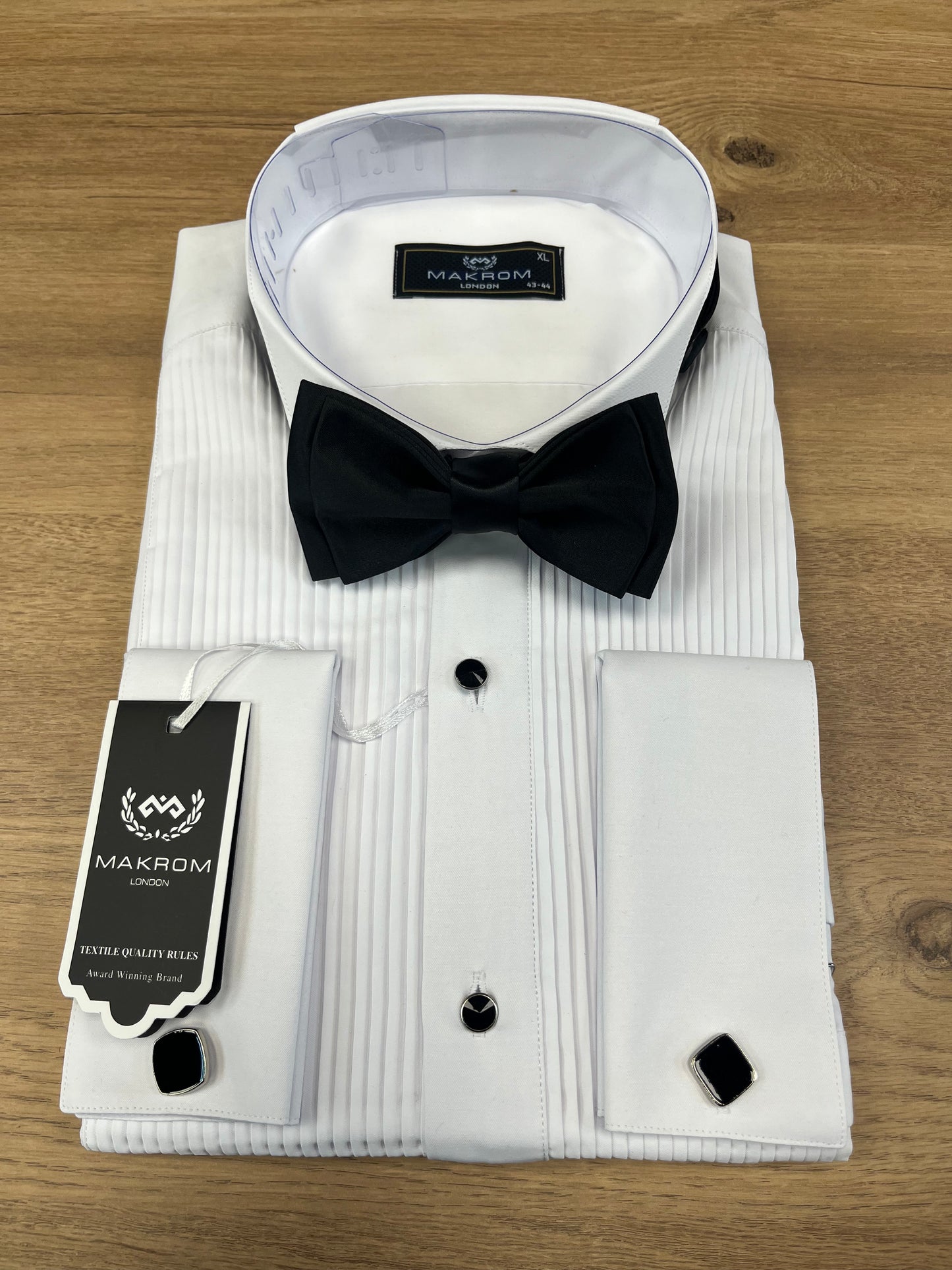 Makrom London ribbed shirt set
